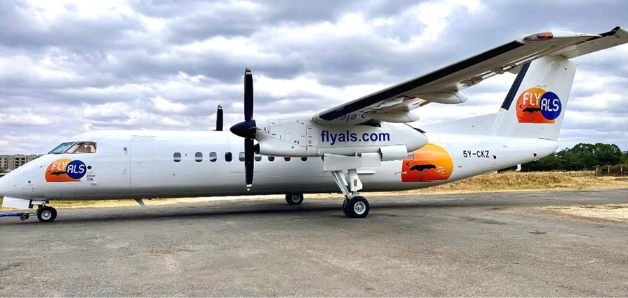 FlyALS Dash 8 on the apron