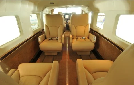 Executive Caravan cabin shown by Scenic Air Safaris