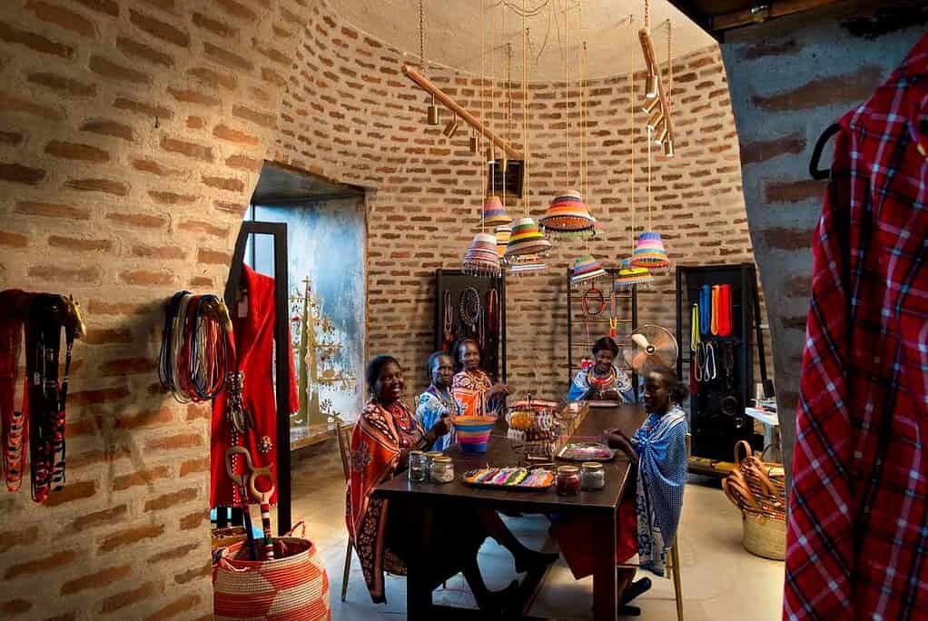 Beading studio at Angama Mara