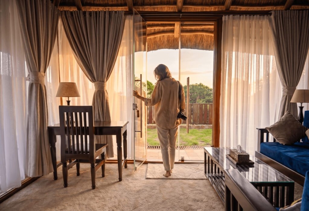 Lilita Keper furnished suite opening onto a private veranda