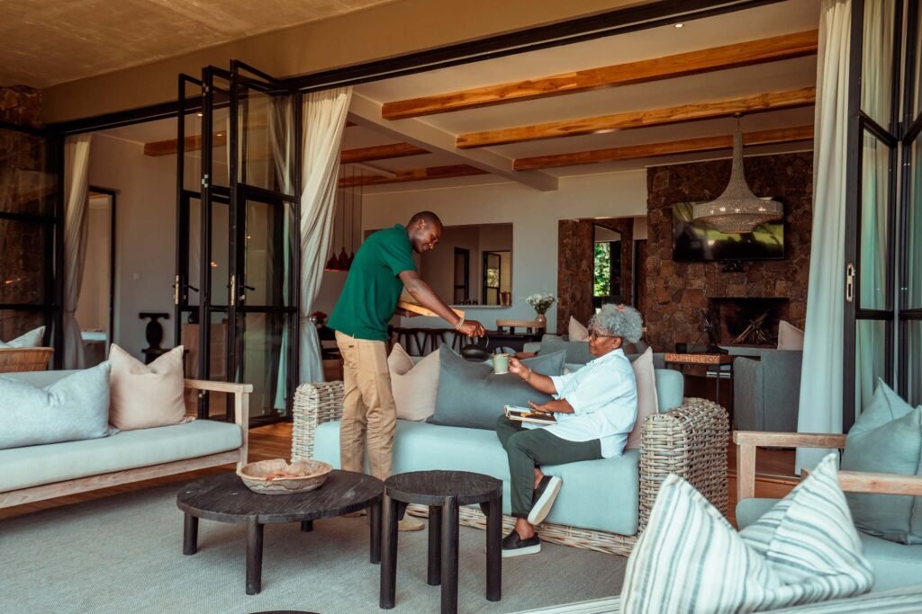 Loirien Mara Naika Villa veranda seating and service