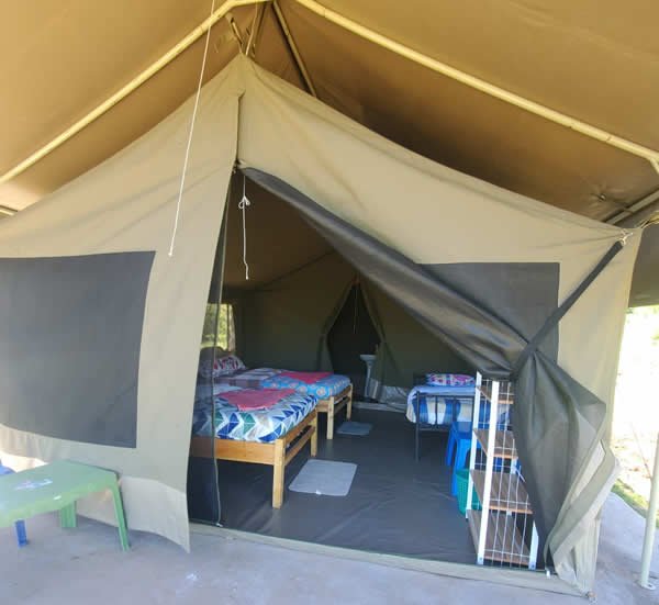 Maasai Mara lodges and camps 55 Semadep Mara Camp furnished canvas tent with separate beds